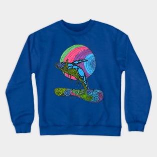 Designer Whale Breaching Water Crewneck Sweatshirt